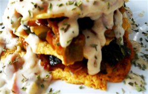 Lasaña De Verduras Con Crujiente De Queso