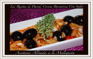 Aceitunas Aliñadas A La Malagueña 
