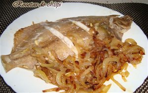 Lenguado Al Horno Con Cebolla Caramelizada
