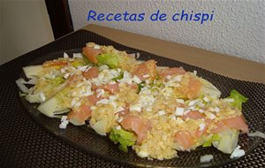 Ensalada De Cogollos Con Salmón
