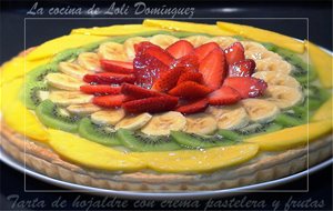 Tarta De Hojaldre Con Crema Pastelera Y Frutas
