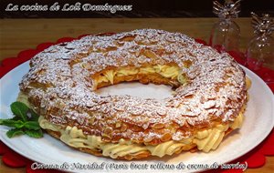 Corona De Navidad (parís Brest Relleno De Crema De Turrón)
