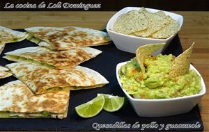 Quesadillas De Pollo Y Guacamole Súper Fácil
