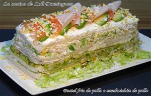 Pastel Frio De Pollo O Sandwichón De Pollo
