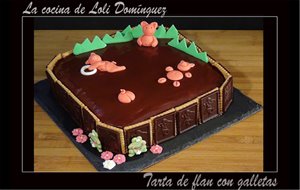 Tarta De Flan Con Galletas
