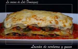 Lasaña De Verduras Y Queso
