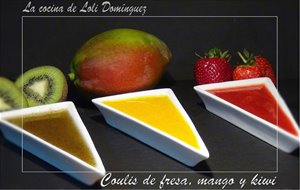 Coulis De Fresa, Mango Y Kiwi
