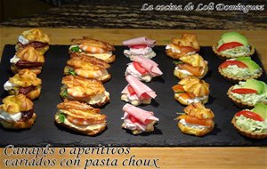 Canapés O Aperitivos Variados Con Pasta Choux
