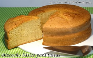 Bizcocho Básico Para Tartas
