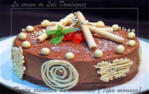 Tarta Cremosa De Chocolate (tipo Mousse).
