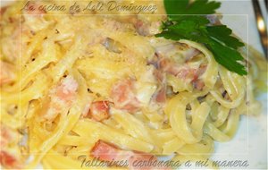 Tallarines Carbonara A Mi Manera
