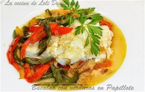 Bacalao Con Verduras En Papillote
