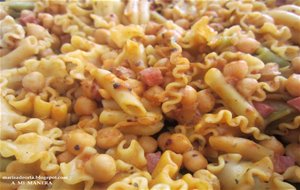 Pasta Con Garbanzos
