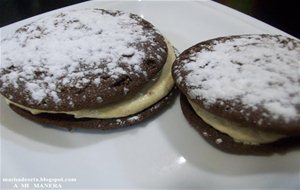 Whoopies De Chocolate Y Turrón
