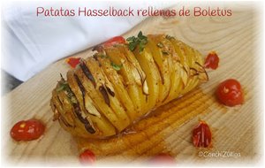 Patatas Hasselback Rellenas De Boletus
