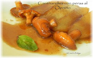 Cantharellus Con Peras Al Oporto
