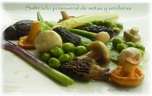 Salteado Primaveral De Setas Y Verduras
