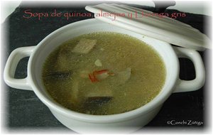 Sopa De Quinoa, Almejas Y Llanega Gris
