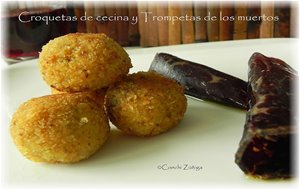 Croquetas De Cecina Y Trompetas De La Muerte
