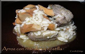 Arroz Con Níscalos Y Costilla
