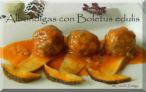 Albondigas Con Boletus
