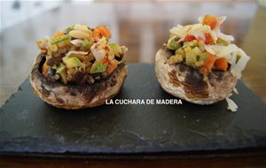 Champiñones Rellenos De Verduras Y Quinoa
