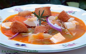 Sopa De Calabaza Y Judias Verdes
