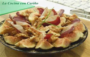 Ensalada De Higos Con Nueces Y Jamón De Pato
