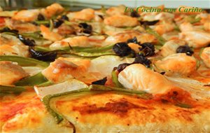 Receta De Coca De Salmón Y Verduras
