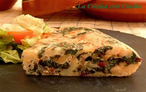 Tortilla De Patatas Y Hojas De Remolacha
