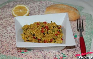 Arroz Con Curry Y  Moztaza.
