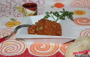 Arroz Meloso Con Conejo Y Habas.
