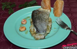 Dorada Rellena De Gambas Y Verduras.
