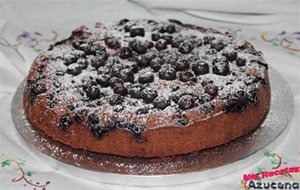 Pastel De Arándanos Y Chocolate.
