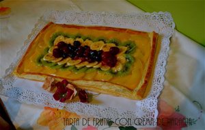 Tarta De Frutas Con Crema De Naranja
