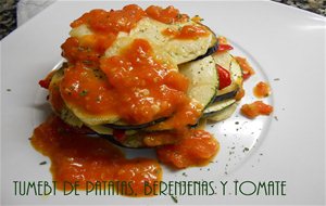 Tumbet De Patatas , Berenjenas Y Tomate
