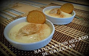 Natillas Con Helado De Galletas
