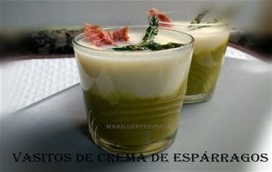 Vasitos De Crema De Espárragos
