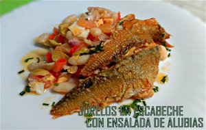 Jurelos En Escabeche  Con Ensalada De Alubias
