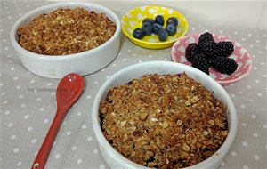 Crumble De Arándanos Y Moras
