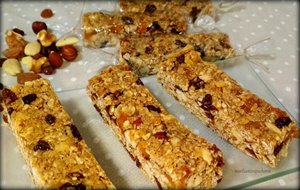 Barritas Energéticas Con Frutos Secos Y Orejones
