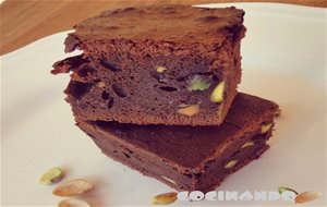 Brownie De Chocolate Con Pistachos
