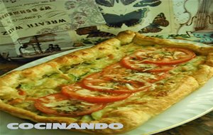 Hojaldre De Verduras Con Gambas
