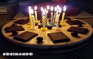 Tarta De Turrón Y Chocolate 
