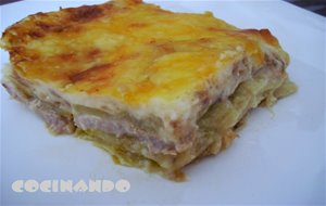 Lasaña De Patata Y Jamón
