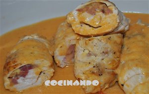 Pechugas De Pollo Rellenas De Jamón Y Queso
