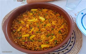 Fideua De Bacalao Y Marisco
