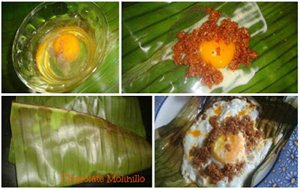 Huevos Encamisados En Hoja De Plátano
