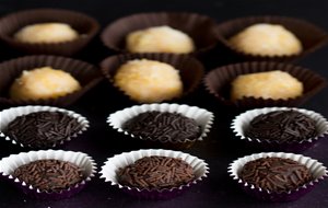 Brigadeiros, Negrinhos O Trufas Brasileñas, De Chocolate Y Gourmet De Limón O Limao
