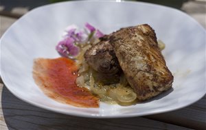 Lomos De Atún (o Bonito) Marinados Al Px Con Mermelada De Tomate
